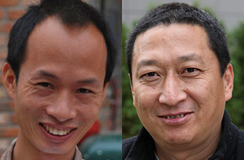 An image of Zhu Rikun and Wang Wo
