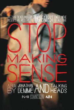 Poster for the film STOP MAKING SENSE