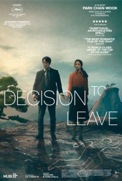 Decision to Leave poster featuring two people handcuffed together