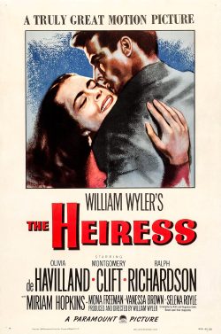 Poster for the film The Heiress
