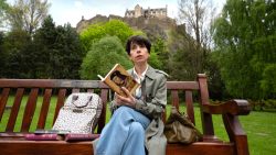 Sally Hawkins reads a book on King Richard III in the film THE LOST KING