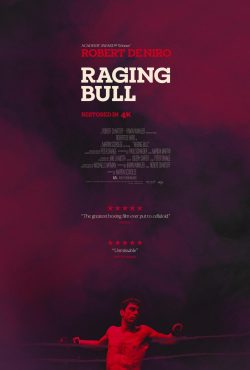 Poster for the new restoration of the film RAGING BULL