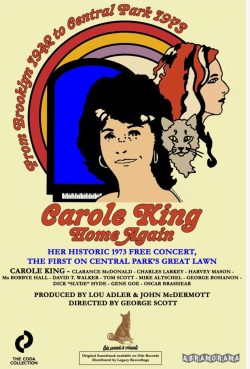 Poster for CAROLE KING HOME AGAIN LIVE IN CENTRAL PARK