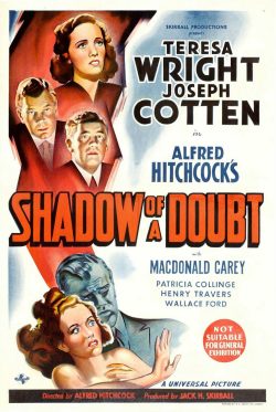 Poster for the film SHADOW OF A DOUBT